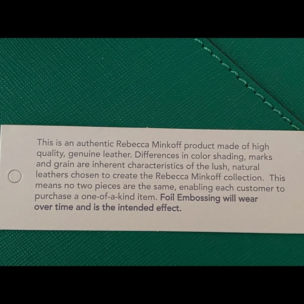 Rebecca Minkoff Teal Envelope Clutch